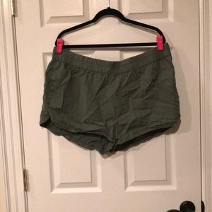 Green shorts never worn
